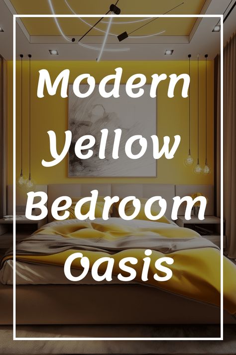 Create your own modern yellow bedroom oasis with these stunning decor ideas. Embrace the warmth and vibrancy of yellow to elevate your space. From mustard accents to soft pastels, transform your bedroom into a cozy retreat. Let the sunshine in and brighten up your room with pops of yellow for a refreshing look and feel. Whether you prefer a bold statement or subtle touches, there are endless possibilities to style your dream bedroom with this cheerful color palette. Mustard Walls Bedroom, Bedroom Colors Yellow, Yellow Teen Bedroom, Mustard Yellow Accent Wall, Mustard Yellow Bedroom Ideas, Modern Yellow Bedroom, Yellow Boys Room, Oasis Room, Mustard Accents