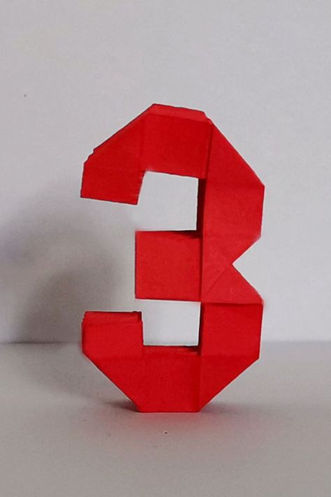 How to make funny and useful origami numbers? In this video, i will show you the tutorial of making 3d origami number 3. You can use it for decoration, for anniversary. Origami Numbers, Decoration For Anniversary, Origami 3d, Useful Origami, 3d Origami, I Will Show You, Art Tutorial, Number 3, Art Tutorials