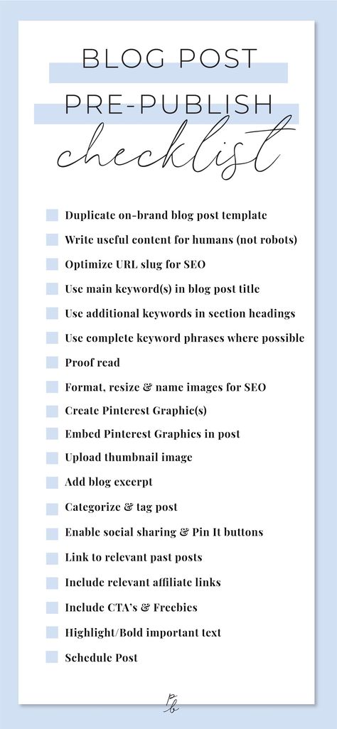 Blog Post Checklist, Keyword Search, Blog Post Template, Squarespace Blog, Blog Writing Tips, Blog Checklist, Squarespace Web Design, Future Job, Blog Planning