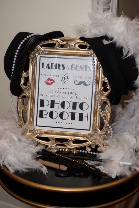 Great Gatsby Photo Booth Props Gatsby Style Party, Harlem Nights Theme, 1920 Party, Roaring 20s Birthday, Great Gatsby Prom, 1920 Gatsby, Gatsby Birthday Party, Gatsby Gala, Gatsby Party Decorations