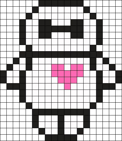 Baymax Perler Beads, 2d Pixel Art Character, Pixie Art, Kandi Cuffs, Easy Perler Bead Patterns, Graph Paper Drawings, Fuse Bead Patterns, Easy Cross Stitch Patterns, Easy Pixel Art