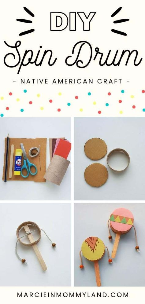 Hand Drum Craft For Kids, Native American Weaving For Kids, Dt Projects For Kids, Native American Crafts For Kids Easy, Indigenous People Day Crafts For Kids, Multicultural Crafts For Kids, Native American Toddler Crafts, Pilgrim And Native American Crafts, Indigenous Craft Ideas