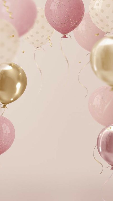 Pink Birthday Background, Birthday Background Wallpaper, Bday Background, Birthday Invitation Background, Backgrounds Birthday, Balloons Background, Birthday Card Background, 3d Aesthetic, Birthday Backgrounds