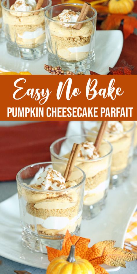 Pumpkin Cheesecake Parfait Desserts, Pumpkin Ginger Snap Parfait, Pumpkin Fluff Dessert Graham Crackers, Pumpkin Dessert Shooters, Fall Pudding Cups, Easy Dessert Parfait, Pumpkin Cups Dessert, No Bake Parfait Desserts, Thanksgiving Desserts Easy For A Crowd