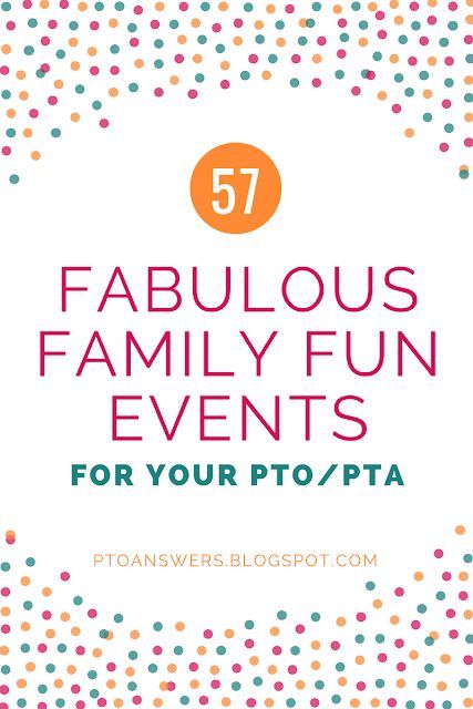 57 Fabulous Family Fun Events for your PTO/PTA #pto Carnival Fundraiser, Pta Activities, Pta Programs, Family Fun Ideas, Pta Events, Charity Work Ideas, Pta Fundraising, Pta Ideas, Fun Fundraisers