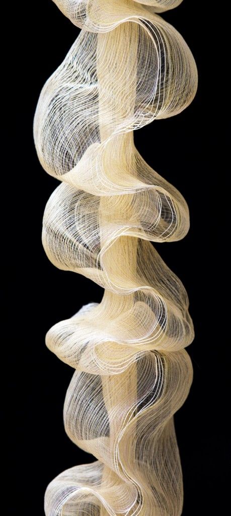 Ruffle. Peggy Osterkamp Ocean Moodboard, White Sculpture, Textile Sculpture, Art Appliqué, 3d Studio, Textile Fiber Art, Abstract Sculpture, Kraken, Fabric Art