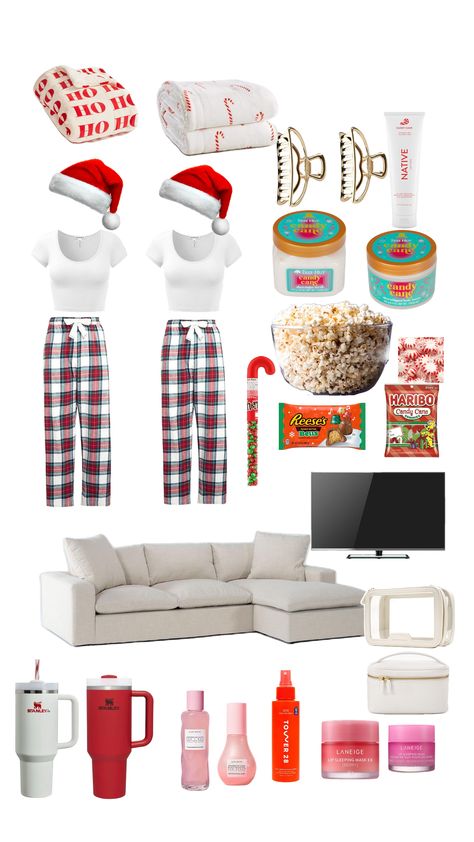 Fun! Christmas Season Ideas, Holiday Sleepover Ideas, Fun Things To Do Around Christmas, Christmas Board Night Ideas, Christmas Teen Ideas, Fun Christmas Sleepover Ideas, Friendsmas Party Ideas Gift Exchange, Things To Do On A Christmas Sleepover, Cute Christmas Sleepover Ideas