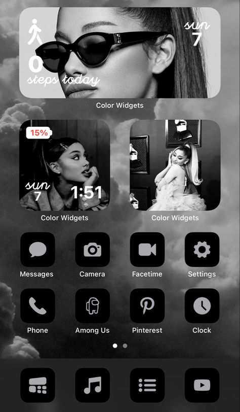 Ariana Grande Home Screen, Ariana Grande Home, Ariana Grande Perfume, Ios Homescreen, Ariana Grande Fans, Iphone Home Screen Layout, Iphone Wallpaper Fall, Ariana Grande Wallpaper, Iphone App Layout