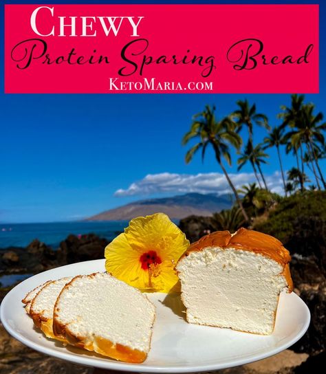 Maria Mind Body Health Chewy Bread Recipe, Sparing Bread, Psmf Bread, Protein Sparing Bread, Protein Sparing Modified Fast, Egg White Protein Powder, Maria Mind Body Health, Maria Emmerich, Chewy Bread