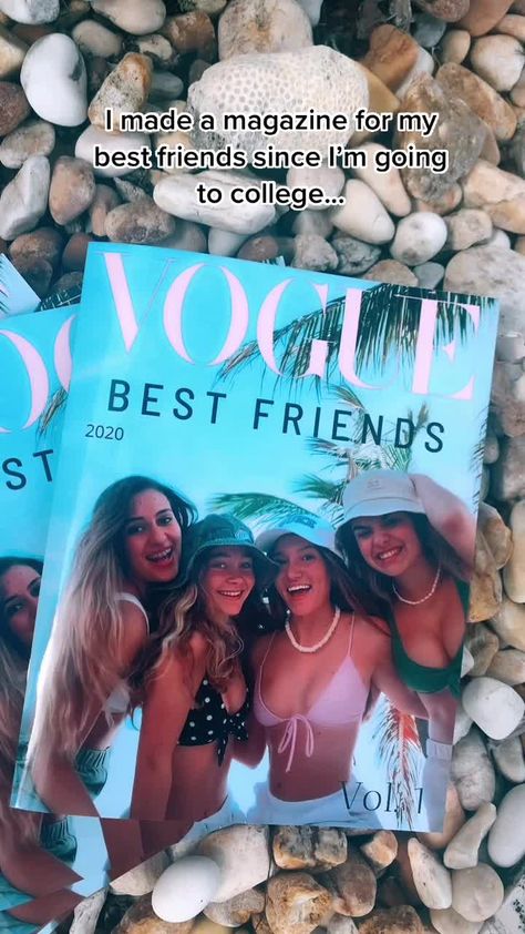 Friends Magazine, College Magazine, Hardest Goodbye, Diy Best Friend Gifts, Best Friend Activities, Bff Gifts Diy, Bff Birthday Gift, Bff Birthday, Fun Sleepover Ideas