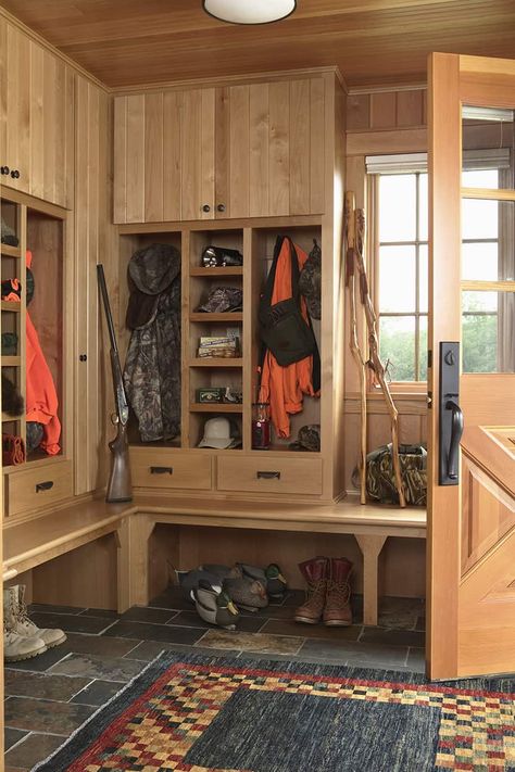 Hunting Storage Ideas, Hunting Room Storage, Gear Storage Ideas, Hunting Room Design, Storage Ideas Bedroom, Hunting Room Decor, Hunting Storage, Room Ideas Men, Camping Gear Storage