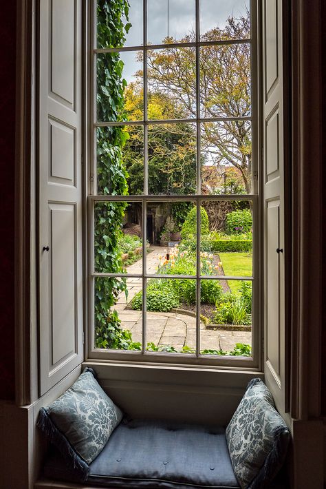 wanderthewood: “Window seat in Mompesson House, Salisbury, Wiltshire, England by Bob Radlinski ” Dream Cottage, House Viewing, Window View, Open Window, Through The Window, Salisbury, Window Seat, House Inspo, Dream Home Design