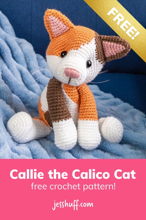 Crochet Cat Stuffed Animal, Dog Crochet, Crochet Toys Free, Cat Crochet, Crochet Cat Pattern, Craft Board, Crochet Baby Toys, Crochet Animals Free Patterns, Crochet Amigurumi Free