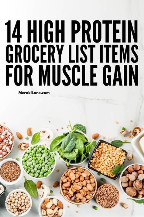 14 High Protein Grocery List Items for Weight Loss & Muscle Gain High Protein Meals For Muscle Gain Women, High Protein Grocery List Clean Eating, Lose Body Fat Gain Muscle Diet, Protein Packed Meals For Muscle Gain, High Protein Low Carb Grocery List, High Protien Meals For Fat Loss, High Protein Shopping List, High Protein Meals For Muscle Gain, Muscle Gain Meal Plan For Women