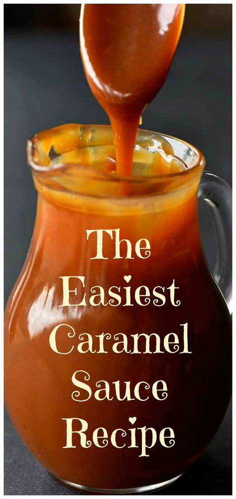 Easy Caramel Sauce, Salted Caramel Sauce Recipe, Sauce Video, Caramel Sauce Recipe, Syrup Recipes, Easy Caramel, The Slow Roasted Italian, Caramel Recipes Sauce, Homemade Caramel Sauce