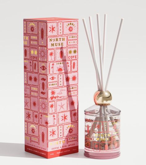 New Crystal Cove Mystic Rose Diffuser💫 Mystic Rose infused with Sunstone, Rose Quartz and Tiger’s Eye, 7oz / 200ml Step into summer’s embrace and bask in the mystical energy of sunstone, rose quartz, pink opal and tiger’s eye! #northmuse #diffusers #crystal #crystalhealing #homedecor #homefragrance Unique Product Ideas, Sage Candle, Water Candle, Crystal Cove, Quartz Pink, Clear Thinking, Amber Crystal, Crystals Stones, Flickering Candles