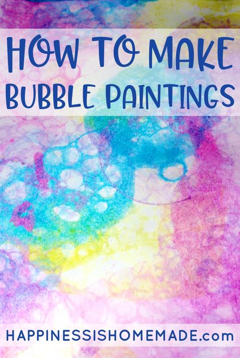 1970 Art, Bubble Crafts, Clothes Study, Bubble Diy, Preschool Painting, Bubble Activities, How To Make Bubbles, Bubble Drawing, Seuss Crafts