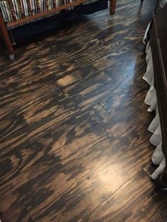 s shock your guests with these shoe string budget flooring ideas, flooring, Get beautiful hardwood floors with plywood Budget Flooring Ideas, Plywood Plank Flooring, Diy Plank Wall, Squeaky Floors, Inexpensive Flooring, Installing Laminate Flooring, Floor Makeover, Plywood Floor, Cheap Flooring