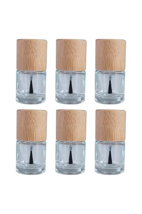 6 Pieces 10ml Empty Nail Polish Bottles with Bamboo Cap and Brush Refillable Nail Polish Glass Bottles Cylindrical Glass Bottles Vials Containers for DIY Nail Art Empty Nail Polish Bottles, Nail Polish Bottles, Interactive Stories, Diy Nail Art, Ad Art, Nail Art Diy, Diy Nails, Nails Inspiration, Glass Bottles