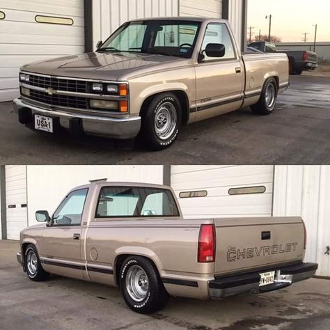 90s Truck, Chevy Obs, Chevy Wheels, Obs Chevy, Slammed Trucks, Obs Truck, Chevy Trucks Silverado, Chevy 1500, Dually Trucks