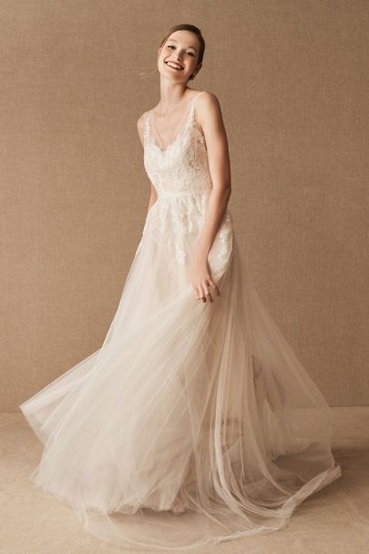 Reagan Gown - BHLDN Willowby By Watters, Sheath Wedding Gown, By Watters, Fairy Wedding Dress, Wedding Dresses Cinderella, Anthropologie Wedding, Classic Wedding Dress, Brides Wedding Dress, Luxury Wedding Dress