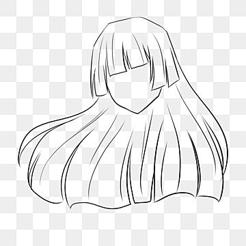 Hair Drawing Women, Long Hair Base Drawing Female, Anime Hairstyle Female, Anime Hairstyles Female Long, Long Hair Drawing Female, Anime Hair Reference Female, Anime Hairstyles Female Hair Reference, Cute Anime Hairstyles, Flowy Hair Drawing