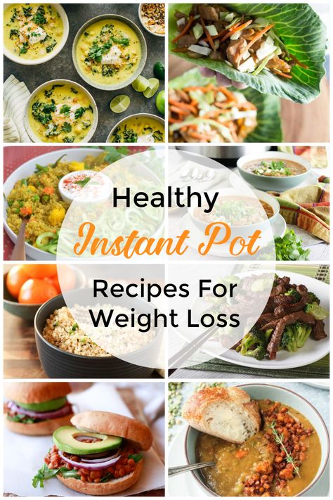 This huge list of over 70 Instant pot weight loss recipes includes healthy Instant Pot recipes from a number of different diet plans such as keto, low carb, vegan, vegetarian, low calorie, paleo, Whole30, weight watchers, and 21-Day Fix. From soup to chicken to quinoa, whatever your weight loss plan is, there should be some pressure cooker dinner recipes here that meet it! #instantpot #healthy #weightloss Pressure Cooker Dinner Recipes, Low Calorie Paleo, Healthy Instant Pot, Low Calorie Dinners, Healthy Instant Pot Recipes, Low Carb Vegan, No Calorie Foods, Instapot Recipes, 21 Day Fix