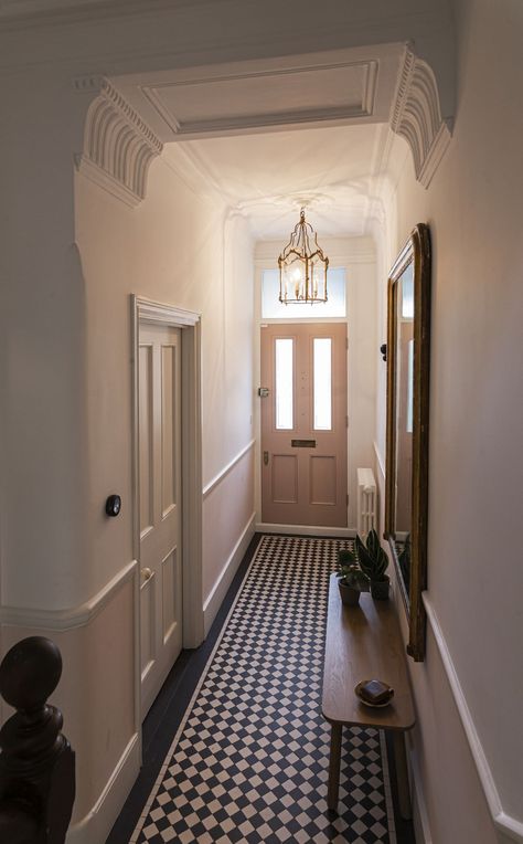 Victorian Terrace Hallway, Small Terraced House, Terrace House Interior, Victorian Terrace Interior, Victorian House Renovation, Terrace Interior, Victorian House Interiors, Victorian Hallway, Modern Family Home