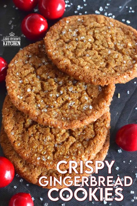 Vegan Cookies Recipes Healthy, Cookies Recipes Healthy, Crispy Gingerbread Cookies, Gingerbread Truffles, Recipe Easy Quick, Healthy Vegan Cookies, Ginger Snap Cookies Recipe, Easy Gingerbread Cookies, Best Gingerbread Cookies