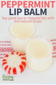 Peppermint Lip Balm Recipe, Homemade Foot Cream, Diy Peppermint Lip Balm, Diy Chapstick, Chapstick Recipe, Diy Toiletries, Diy Lip Balm Recipes, Balm Recipe, Craft Recipes