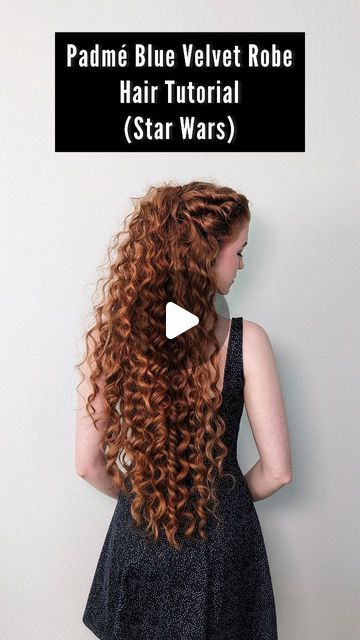 Padme Mustafar Hair, Star Wars Female Hairstyles, Padme Curly Hair, How To Do Padme Hair, Padme's Hairstyles, Padme Amidala Hairstyles Tutorial, Padme Hairstyles Tutorial, Padme Inspired Hair, Star Wars Hairstyles Padme