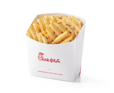 Waffle Potato Fries | Crispy Outside | Tender Inside | Chick-fil-A Frosted Coffee, Chicken Items, Zesty Salad, Frosted Lemonade, Gluten Free Buns, Fast Food Items, Waffle Fries, Waffle Sandwich, Breakfast Restaurants