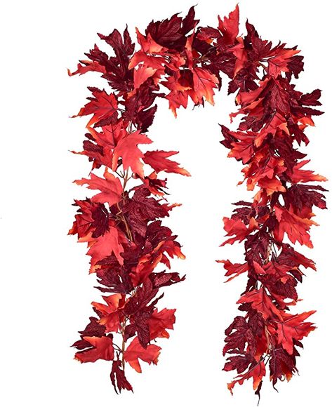 Amazon.com: DearHouse 2 Pack Fall Garland Maple Leaf, 5.9Ft/Piece Hanging Vine Garland Artificial Autumn Foliage Garland Thanksgiving Decor for Home Wedding Fireplace Party Christmas : Home & Kitchen Foliage Garland, Wedding Fireplace, Thanksgiving Party Favors, Vine Garland, Fall Leaf Garland, Christmas Fireplace Decor, Artificial Garland, Art Deco Decor, Hanging Vines