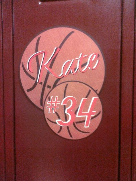 basketball decorations for locker | Basketball player locker decoration Basketball Locker Signs Ideas, Girls Basketball Poster Ideas, Basketball Locker Signs, Locker Posters, Girl Locker Decorations, Basketball Locker Decorations, Locker Room Decorations, Soccer Locker, Volleyball Locker