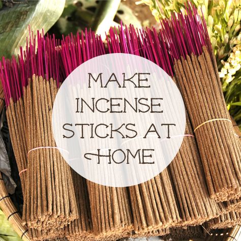 Make Incense Sticks at Home Upcycling, Make Incense Sticks, Smudge Sticks Diy, Make Incense, How To Make Incense, Homemade Incense, Diy Incense, Waterfall Incense Burner, Incense Burning