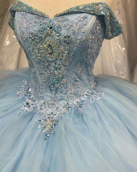 Baby Blue Quinceanera Dresses, Cinderella Quinceanera Dress, Blue Quince Dress, Cinderella Quince, Light Blue Quinceanera Dresses, Baby Blue Quinceanera, Cinderella Quinceanera Themes, Cinderella Quinceanera, Quince Dresses Blue