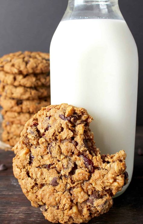 These Big and Chewy Oatmeal Cookies are everything you are looking for in a cookie- easy, chewy, extra big, and packed with delicious add-ins. This recipe is pretty special to me. My sweet friend Suzanne was telling Oatmeal How To Make, Chewy Oatmeal Cookies, Pumpkin Coffee Cakes, Oatmeal Cookies Chewy, Pumpkin Coffee, Oatmeal Raisin Cookies, Oatmeal Raisin, Dried Cherries, Oatmeal Cookies