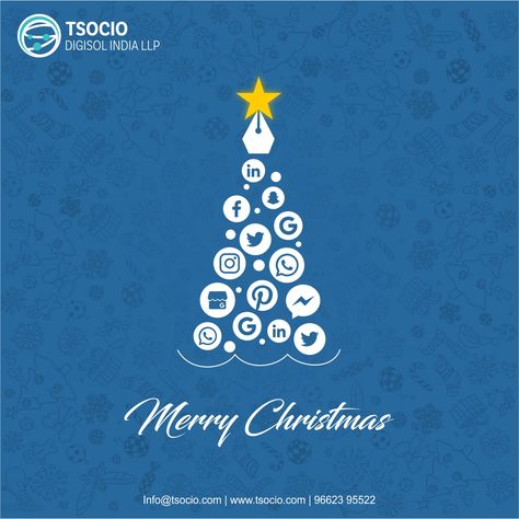 WWW.TSOCIO.COM Digital Marketing Christmas Post, Christmas Creatives For Social Media, Social Media Christmas Post Ideas, Merry Christmas Social Media Post, Christmas Social Post, Christmas Creative Post, Creative New Year Post, Christmas Creative Ads Design, Christmas Social Media Design