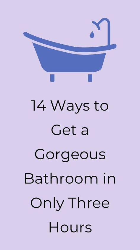 If you're looking for a quick bathroom update check out these cheap DIY bathroom decor ideas on a budget. #hometalk Quick Bathroom Updates, Cheap Bathroom Makeover, Diy Bathroom Decor Ideas, Lavender Bathroom, Funky Bathroom, Bathroom Decor Ideas On A Budget, Bathroom Caddy, Bath Makeover, Ship Lap