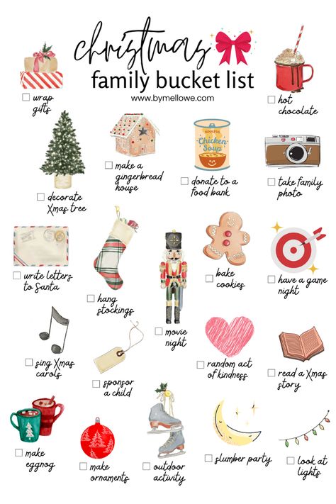 Family Bucket List, Christmas Bucket List, Fun Christmas Activities, Christmas Bucket, Christmas Prep, Christmas Planning, Christmas Feeling, Noel Christmas, Merry Little Christmas