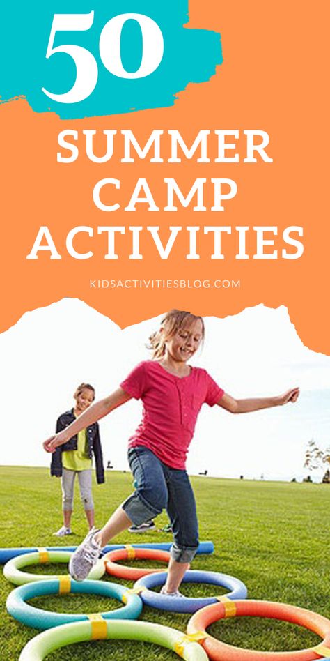 Classic and creative activities inspired by summer camp! These ideas are perfect for sleep away camp, boy scouts, girl scouts, explorers, or creating your own summer camp at home! Indoor Camp Games, Day Camp Activities, Camping Activites For Kids, Camp Games, Summer Camp Themes, Camping Activities For Kids, Summer Camp Games, Summer Day Camp, Summer Camp Activities