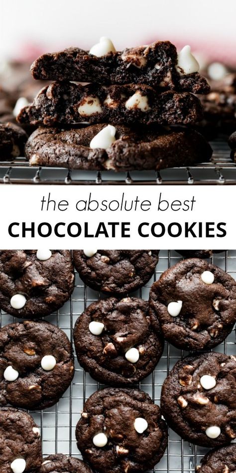 Chocolat Cookies Recipe, Inside Out Cookies Recipes, Cookie With White Chocolate Chips, White Baking Chips Recipes, Worlds Best Chocolate Chip Cookies, Domino Cookies, Chocolate White Chocolate Chip Cookies, Chocolate Cookie Recipe, Fitness Humor