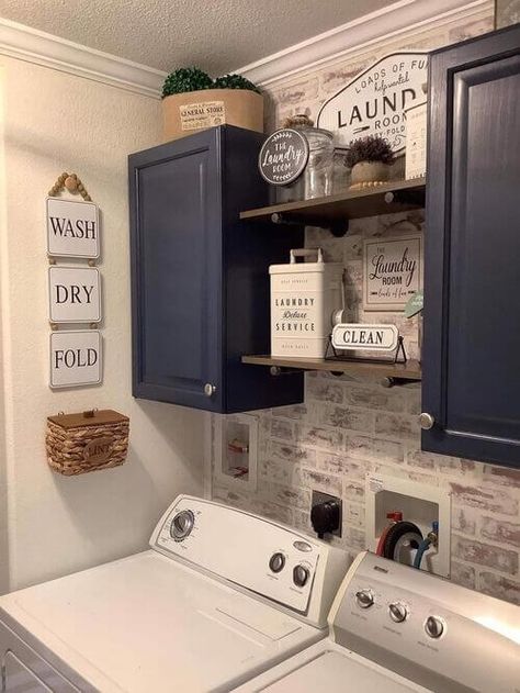 Laundy Room, Laundry Room Update, Small Laundry Room Makeover, Rustic Laundry Rooms, Laundry Room Wall Decor, Dream Laundry Room, Laundry Room Layouts, Laundry Room Renovation, Farmhouse Laundry Room