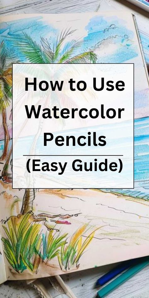 Dive into the vibrant world of watercolor art with our guide on 'How to Use Watercolor Pencils.' Perfect for beginners and experienced artists alike, this tutorial will teach you the techniques to blend, layer, and create stunning watercolor effects with pencils. #WatercolorPencils #ArtTutorial #WatercolorTechniques #DrawingTips #CreativeArt #DIYWatercolor #Sketching #ArtEducation #ColorBlending #ArtistsOnPinterest Sketch Ideas For Watercolor, Using Watercolour Pencils, What To Draw With Watercolor Pencils, Drawings With Watercolor Pencils, Water Colour Pencils Drawings, Watercolor Pencils Flowers, Watercolor Pencil Tutorial Step By Step, Watercolour Pencils For Beginners, Watercolor Pencils For Beginners