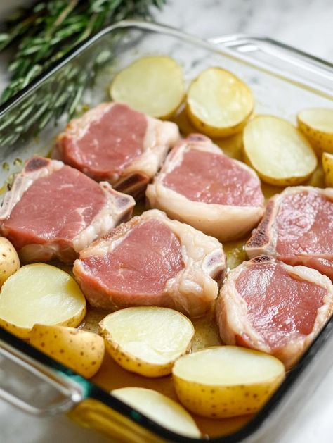 Creamy Pork Chops And Potatoes, Creamy Pork Chops, Pork Chop Casserole Recipes, Pork Chop Casserole, Pan Pork Chops, Boneless Pork Loin Chops, Tender Pork Chops, Pork Chops And Potatoes, Easy Pork Chops