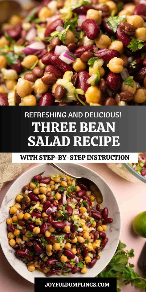 Try this easy Three Bean Salad recipe if you’re looking for a simple and tasty side for your next picnic or potluck. It’s a great make-ahead option that lets the flavors meld beautifully overnight. Canned Salad Recipe, Healthy 3 Bean Salad, 4 Bean Salad Recipe Healthy, Simple Bean Salad, Best Bean Salad Recipe, 7 Bean Salad, 6 Bean Salad Recipes, Creamy Bean Salad, Three Bean Salad Recipe Simple