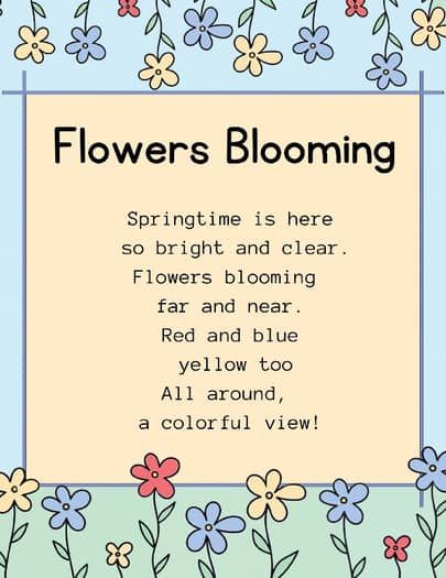 4 Spring Season Poems: 2 Versions by Beehavior Beehive | TPT Poem Design Ideas, April Poems, Seasons Poem, Spring Poem, Poem Topics, Creative Practice, 5th Grade Ela, 7th Grade Ela, Middle School 6th Grade