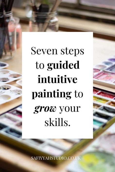 Intuitive Painting Tutorial, Mental Health Artwork, Botanical Line Drawing, Painting Practice, Watercolor Blog, Art Theory, Intuitive Painting, Art Therapy Activities, Intuitive Art