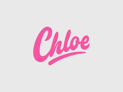 Chloe - Personal Logo by Yevdokimov Kirill Chloe Name Art, Name Logo Ideas, Chloe Wallpaper, Chloe Aesthetic, Chloe Name, Business Influencer, Personal Logo Design, Chloe Logo, Custom Type