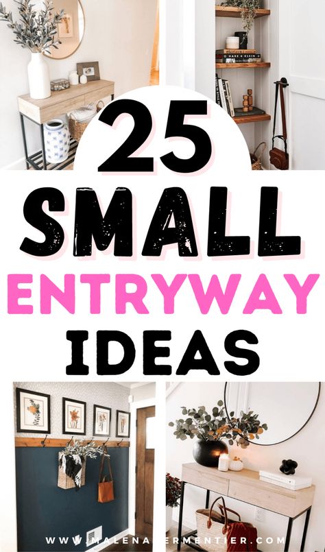 25 Small Entryway Ideas That Will Make You Look Forward To Coming Home Small Foyer Ideas, Small Entryway Bench, Small Entryway Ideas, Tiny Entryway, Foyer Ideas Entryway, Small Foyer, Narrow Entryway, Small Hall, Apartment Entryway